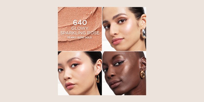 Different shades of concealer on skin